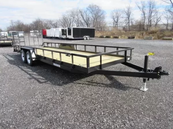 Premier 7 x 24 Landscape Utility Trailer – Rear Ramp Gate