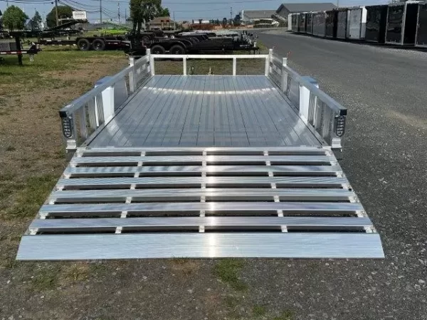 Sport Haven 7×14 Aluminum Utility Trailer – Side ATV Ramps - Image 6
