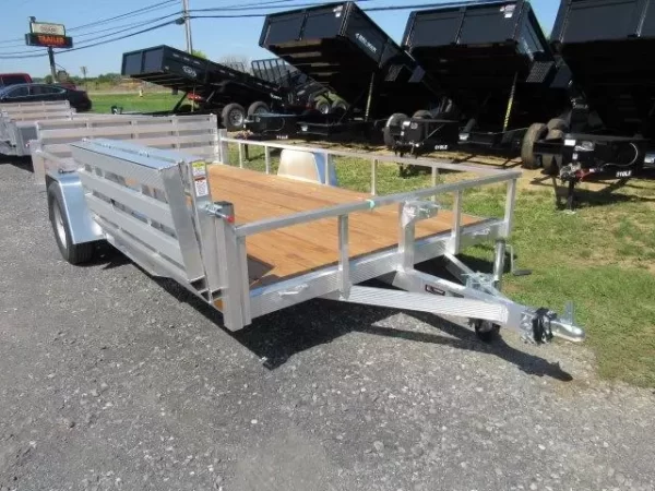 Sport Haven 7×14 Aluminum Utility Trailer – Side ATV Gate