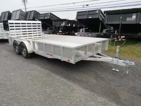 Sport Haven 7×16 Aluminum Landscape Trailer – Heavy Duty Ramp
