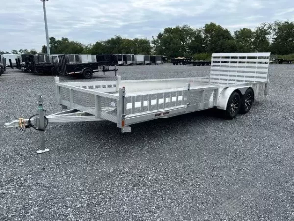 Sport Haven 7×20 Aluminum Utility Trailer ATV Ramps - Image 2