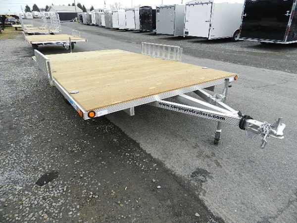 Cargo Pro 8 x 14 Aluminum (3) Place ATV Trailer – Aluminum Ramps - Image 2
