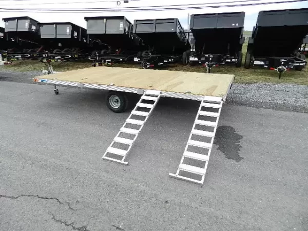 Cargo Pro 8 x 14 Aluminum (3) Place ATV Trailer – Aluminum Ramps - Image 11
