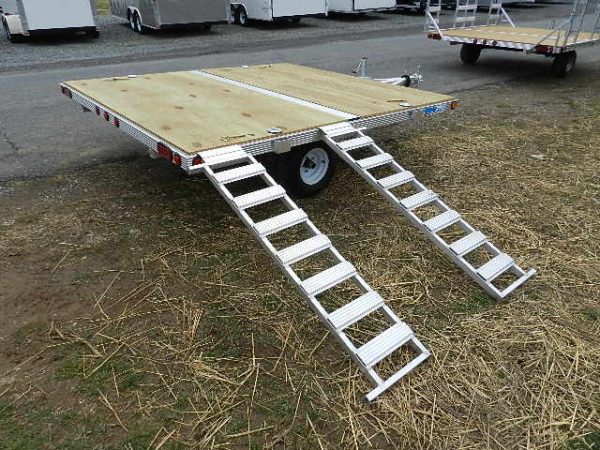 Cargo Pro 8 x 9 Aluminum (2) Place ATV Trailer – Aluminum Ramps - Image 6