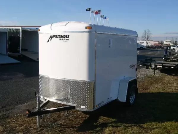 Homesteader 5 x 8 Enclosed Trailer Single Rear and Side Door - Image 9