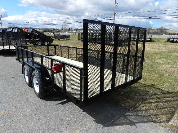 Premier 6.4 x 14 Landscape Utility Trailer – High Mesh Sides - Image 2