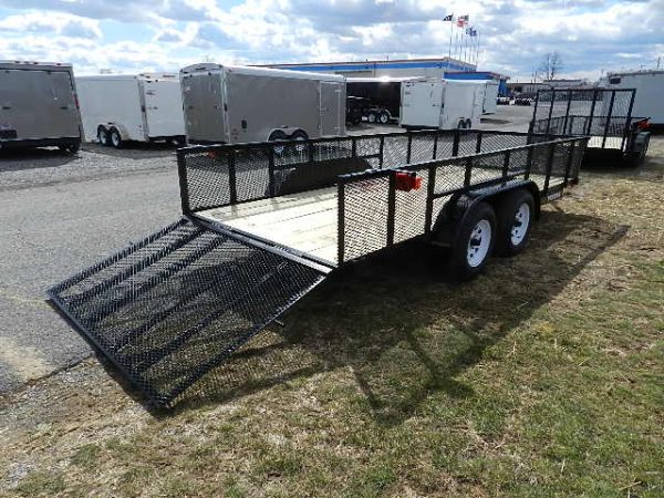 Premier 6.4 x 14 Landscape Utility Trailer – High Mesh Sides - Image 3