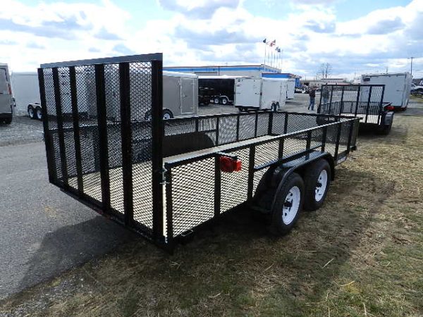 Premier 6.4 x 14 Landscape Utility Trailer – High Mesh Sides - Image 5