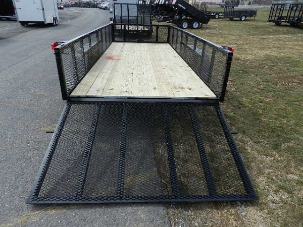 Premier 6.4 x 14 Landscape Utility Trailer – High Mesh Sides - Image 8