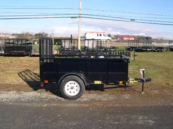 Big Tex 5 x 8 Landscape Utility Trailer – 2′ Steel Sides