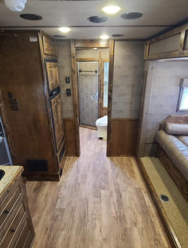 2017 Platinum Coach Outlaw 4 Horse 12' 8" Outlaw Conversion Slide Out Gallery - Image 22