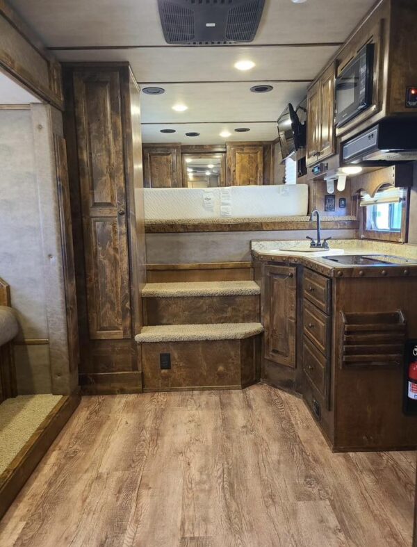 2017 Platinum Coach Outlaw 4 Horse 12' 8" Outlaw Conversion Slide Out Gallery - Image 25