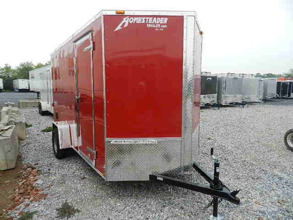 Homesteader 6 x 12 V-Nose Enclosed Trailer – 6″ Added Height