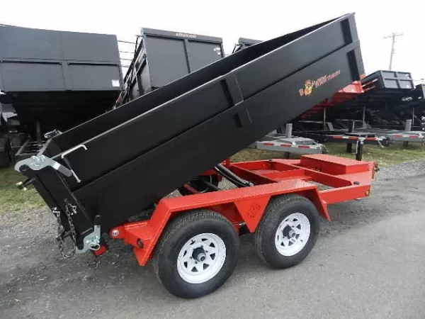 BWise 6 x 10 Low Profile Dump Trailer Combo Gate and Ramps - Image 5
