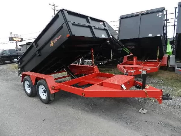 BWise 6 x 10 Low Profile Dump Trailer Combo Gate and Ramps