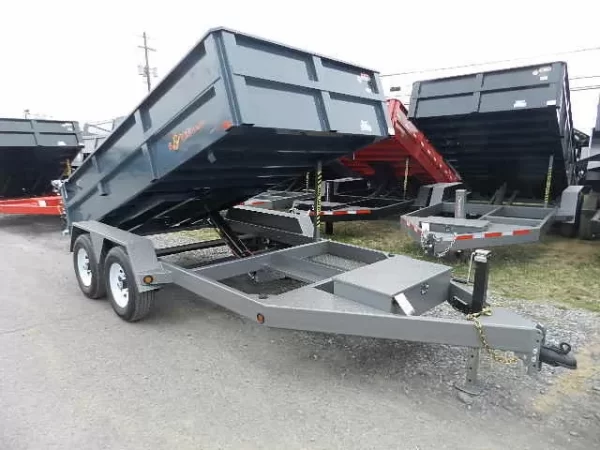BWise 6 x 12 Low Profile Dump Trailer Combo Gate and Ramps