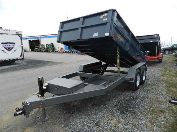 BWise 6 x 12 Low Profile Dump Trailer Combo Gate and Ramps - Image 4