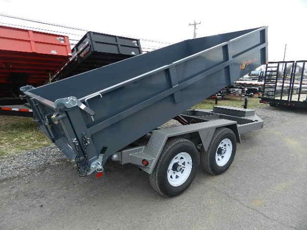 BWise 6 x 12 Low Profile Dump Trailer Combo Gate and Ramps - Image 5
