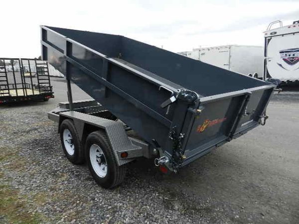 BWise 6 x 12 Low Profile Dump Trailer Combo Gate and Ramps - Image 6