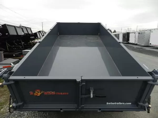 BWise 6 x 12 Low Profile Dump Trailer Combo Gate and Ramps - Image 7