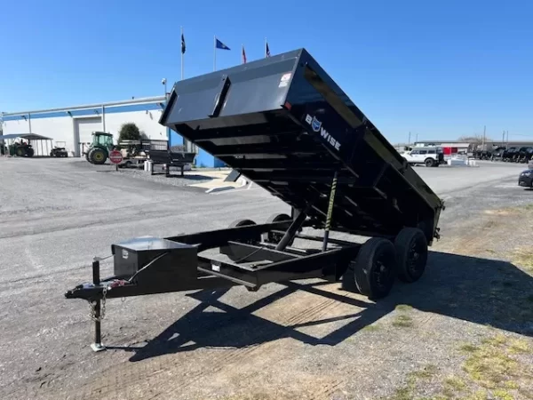 BWise 7 X 12 Dump Trailer 10K Combo Gate and Ladder Ramps - Image 3