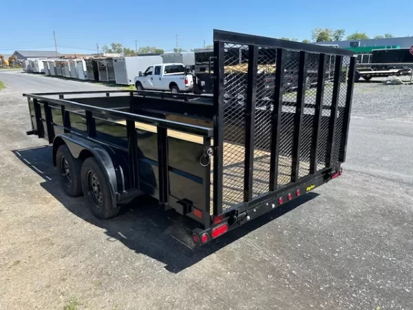 Big Tex 7 x 16 Utility Trailer 2′ Solid Steel Sides - Image 3