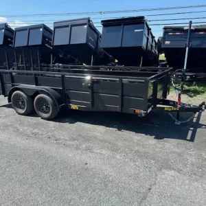 Big Tex 7 x 16 Utility Trailer 2′ Solid Steel Sides