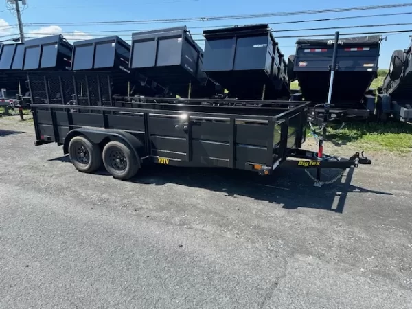 Big Tex 7 x 16 Utility Trailer 2′ Solid Steel Sides