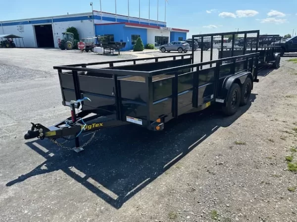 Big Tex 7 x 16 Utility Trailer 2′ Solid Steel Sides - Image 6