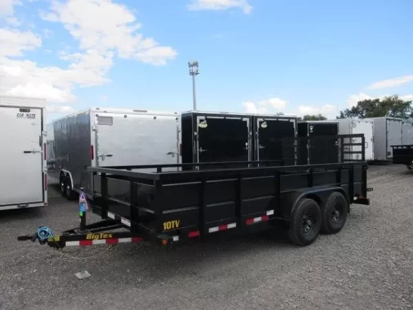 Big Tex 7 x 16 Landscape Utility Trailer Solid Steel Sides - Image 4