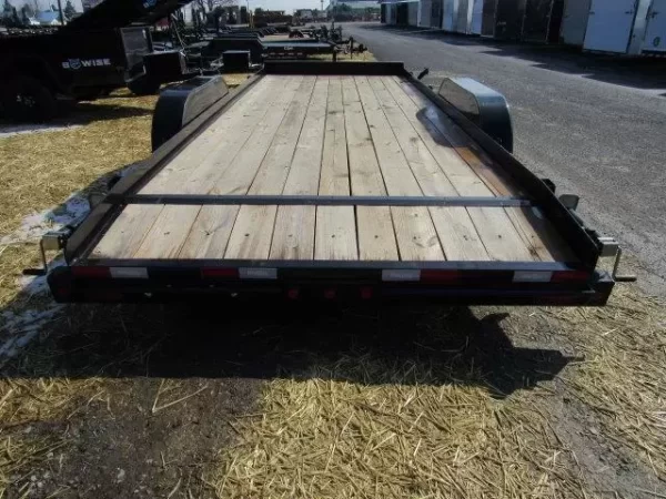 Big Tex 83″ x 20′ Wood Deck Open Car Trailer 10K GVW - Image 2