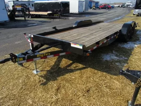 Big Tex 83″ x 20′ Wood Deck Open Car Trailer 10K GVW - Image 5