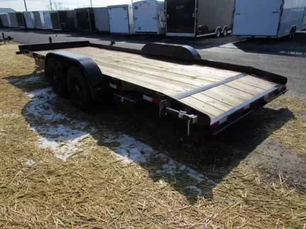 Big Tex 83″ x 20′ Wood Deck Open Car Trailer 10K GVW - Image 6