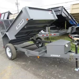 BWise 5 x 8 Single Axle Dump Trailer Landscape Gate