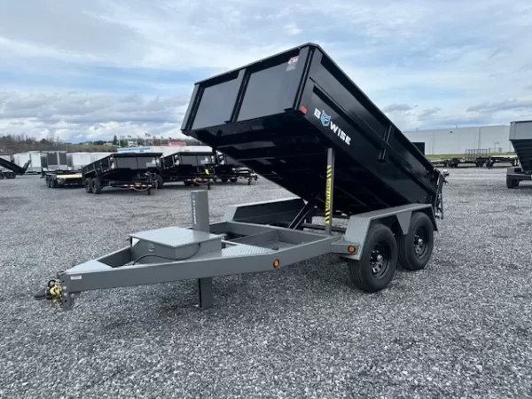 BWise 6 x 10 Low Profile Dump Trailer Hydraulic Jack - Image 6