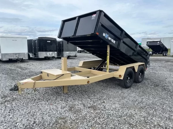 BWise 6 x 12 Low Profile Dump Trailer Hydraulic Jack - Image 2