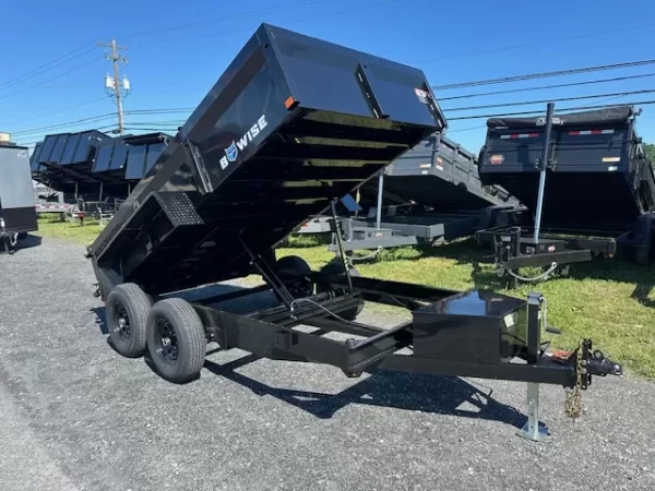 BWise 6 x 12 Dump Trailer Combo Gate and Slide Out Ramps