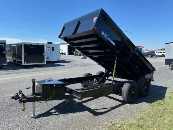 BWise 6 x 12 Dump Trailer Combo Gate and Slide Out Ramps - Image 6