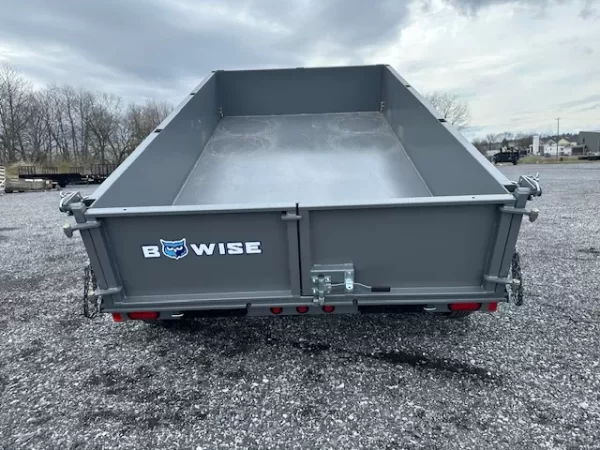 BWise 7 x 12 Low Profile Dump Trailer – Hydraulic Jack - Image 2