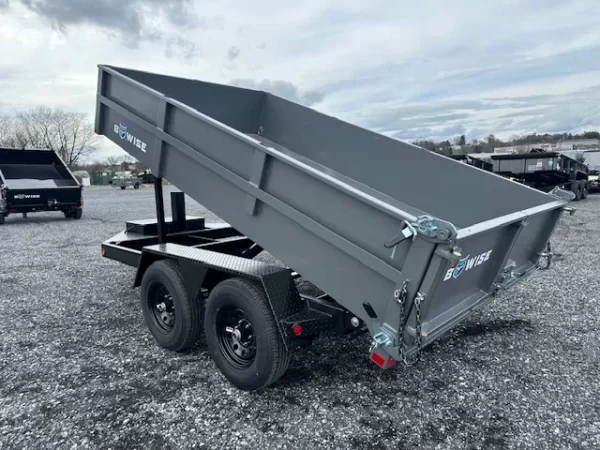 BWise 7 x 12 Low Profile Dump Trailer – Hydraulic Jack - Image 3