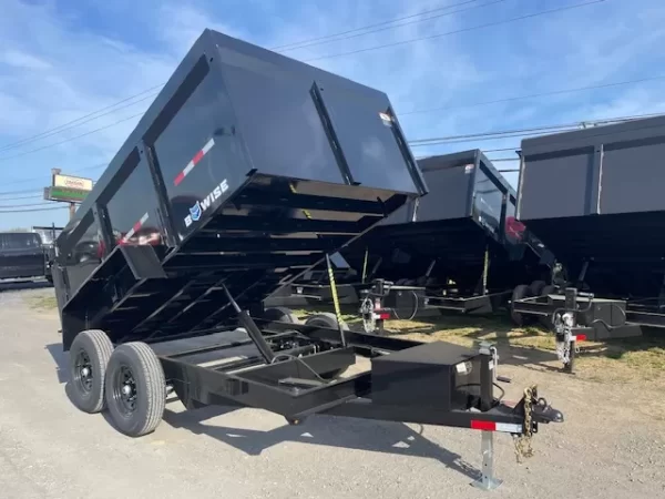 BWise 7 x 12 High Side Dump Trailer Barn Doors