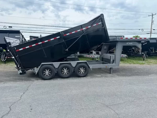 BWise 7 x 16 Gooseneck Tri-Axle Dump – Ultimate Dump Trailer - Image 2