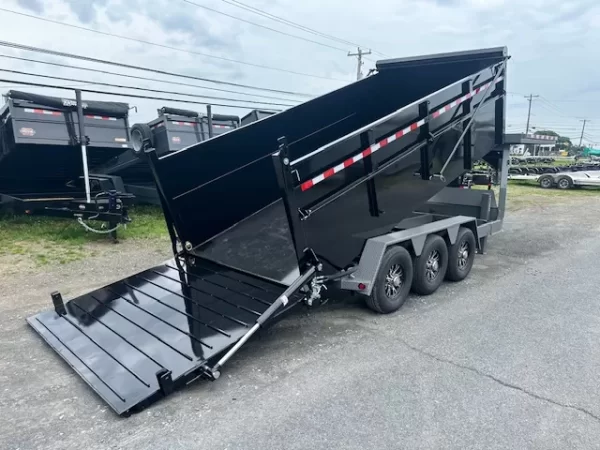 BWise 7 x 16 Gooseneck Tri-Axle Dump – Ultimate Dump Trailer - Image 4