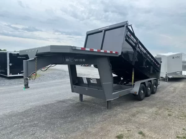 BWise 7 x 16 Gooseneck Tri-Axle Dump – Ultimate Dump Trailer - Image 9