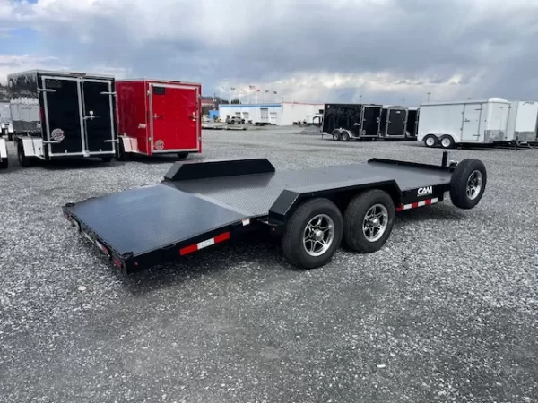 CAM Superline 7 x 18 Steel Deck Car Hauler Aluminum Wheels - Image 5