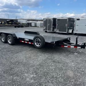 CAM Superline 7 x 20 Steel Deck Car Hauler Aluminum Wheels
