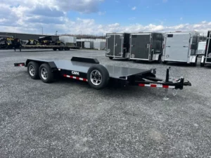 CAM Superline 7 x 20 Steel Deck Car Hauler Aluminum Wheels