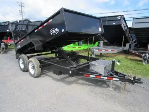 CAM Superline 6 x 12 Dump Trailer With a Landscape Gate