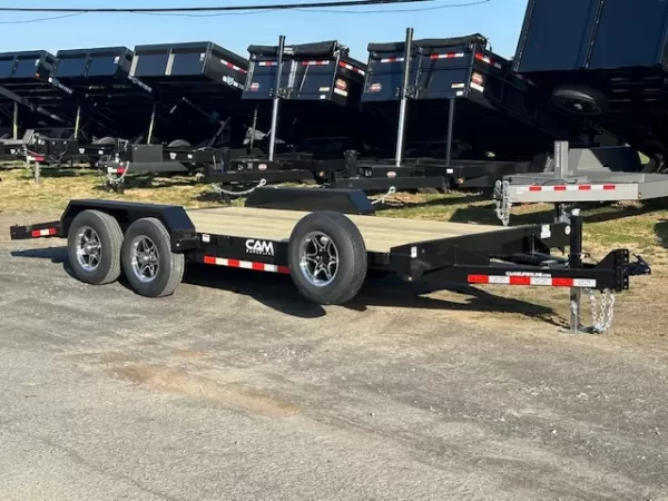 CAM Superline 7 x 18 Open Car Hauler Slide Out Ramps