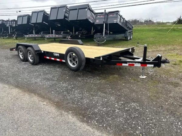 CAM Superline 7 x 20 Open Car Hauler Slide Out Ramps